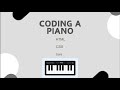 Making a Playable Piano with HTML, CSS and Java