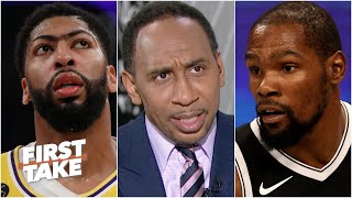 I'm getting suspicious! - Stephen A. has questions about Kevin Durant and Anthony Davis | First Take