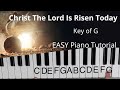 Christ The Lord Is Risen Today (Key of G)//EASY Piano Tutorial