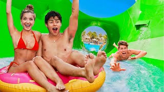 24 HOUR OVERNIGHT IN A WATERPARK!!