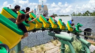 The Dragon Roller Coaster POV Ride at LEGOLAND Florida with New Social Distancing Procedures 2020