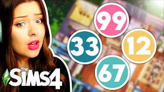 Each Room is a RANDOM NUMBER OF ITEMS in The Sims 4 // Sims 4 Build Challenge