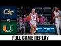 Georgia Tech vs. Miami Full Game Replay | 2022-23 ACC Women’s Basketball