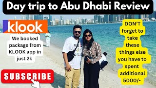 Full day trip to Abu Dhabi from Dubai | दुबई से अबू धाबी कैसे जाए | Klook App | @2000 per person