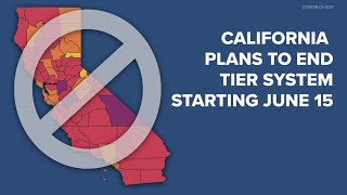 No more tier system |  California plans to reopen completely on June 15