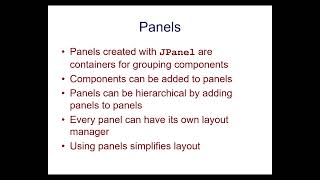 Intermediate Java Programming - GUIs and Event Handling Part 2