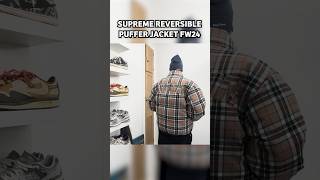 Trying on the Supreme FW24 Reversible Puffer Jacket 🔥