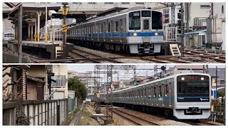 2023.2.3 小田急1000形1057F＋3000形3264Fのブツ10走行シーン