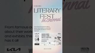 Literary fest in Chennai | 18-19 Jan #TheHinduLitforLife #TheHindu #ChennaiEvent #Bookworm