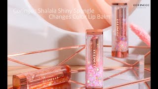 Coringco Shalala Snow Ball Lip Balm Sparkle Cute Changes Color Lip Balm