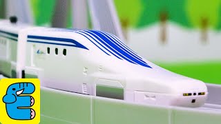 プラレールアドバンス 超電導リニア L0系新幹線 高架レールセット Plarail Advance Superconducting Maglev Shinkansen Set [Eng Subs]