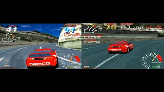 #NAMCO リッジレーサー 徹底比較！Ridge Racer Comparison Arcade 2 vs PlayStation!! T.T.MODE