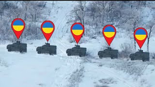 Russian Drones Destroyed Ukrainian Heavy Armored Vehicle Convoy with Precision Strike!