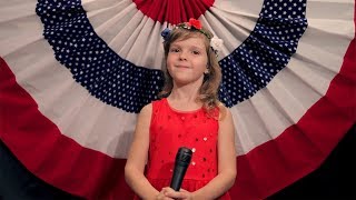NATIONAL ANTHEM "Star Spangled Banner" by Miriam at 5 years old!!!