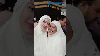 Potret Alyssa Daguise di Masjidil Haram, Bersyukur Bisa Umrah Pertama Kali Bareng Mama!