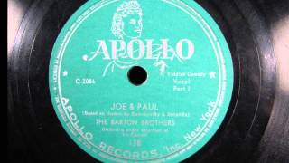 JOE \u0026 PAUL by The Barton Brothers (Yiddish Comedy) 1947