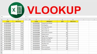 Learn VLOOKUP in EXCEL, VLOOKUP value from a table to another table