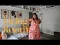 Apartment Living Room Tour | Earthy + Boho edition