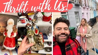 THRIFT WITH US! COME TO THE CHARITY SHOPS WITH ME & HERMIONE CHANTAL | CHRISTMAS WITH MR CARRINGTON