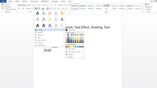 MS WORD LESSON 3: Superscript and Subscript etc