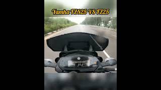 Yamaha FZS25 BS6 Vs FZ25 BS4 Top End Race | Amazing Results| Quick Performance Test #shorts