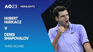 Hubert Hurkacz v Denis Shapovalov Highlights | Australian Open 2023 Third Round