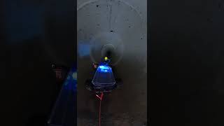 Exploring tunnel with robot