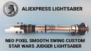 TXQSABER Neo pixel star wars custom lightsaber judger smooth swing review