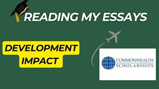 Reading My CSC Development Impact Essay | Full Essay