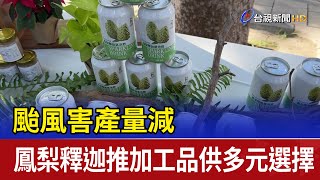 颱風害產量減 鳳梨釋迦推加工品供多元選擇