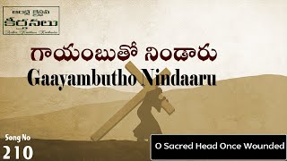 Gaayambutho Nindaaru గాయంబుతో నిండారు  (Song No 210)