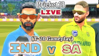 India Vs. South Africa T-20 Match | Cricket 19 Gameplay
