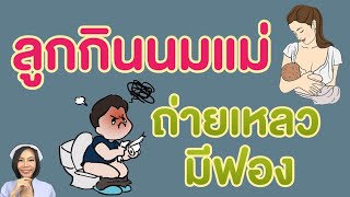 ลูกกินนมแม่ถ่ายเหลวมีฟอง|แม่โบNurse Kids