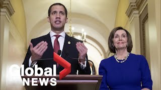 Nancy Pelosi thanks Venezuela’s Juan Guaido for his courage