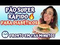 Pão Low Carb Super Rápido De Micro-ondas Ideal Para Diabéticos