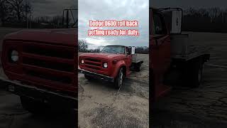 👆Check it out here. 1975 Dodge D600 Roll back first drive. #dodged600 #dodge #towtruck #rollback