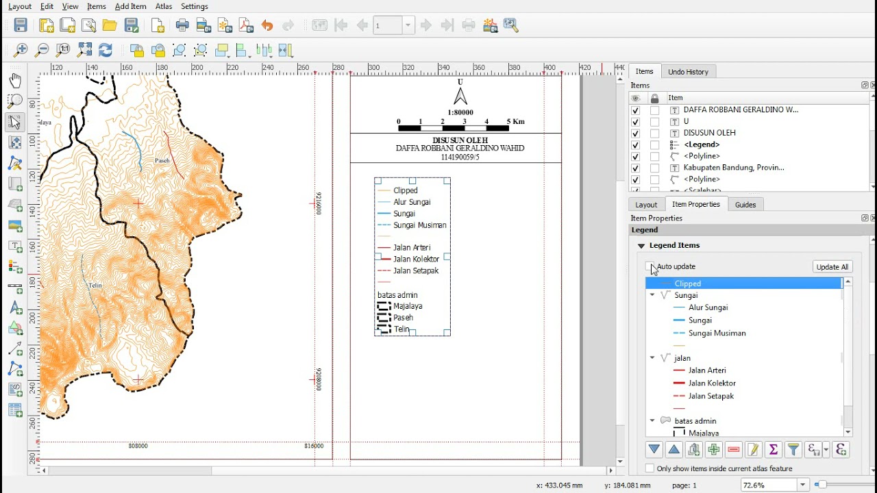 TUTORIAL PEMBUATAN LAYOUT PETA PADA APLIKASI QGIS - YouTube