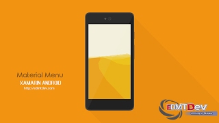 Xamarin Android Tutorial - Material Menu