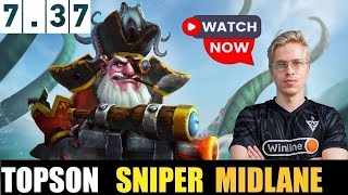 🤯 TOPSON [SNIPER] MID 7.37- DOTA 2 HIGHEST MMR MATCH #dota2   #dota2gameplay #topson