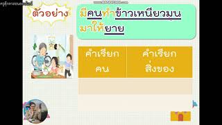 วิชาภาษาไทย ชั้น ป 3 เรื่อง คำนาม