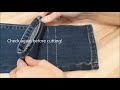 How to Shorten Jeans With Keeping Original Hem