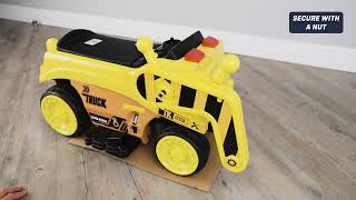 RiiRoo 6V Ride On Construction Truck Digger Battery Electric Ride On Car For Kids Info