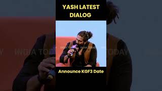 Yash Latest Interview. KGF dialogue.🔥🔥🔥 KGF 3 DATE  #kgf #yash #aajtak