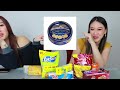 korean sisters try indian snacks for the first time 😮