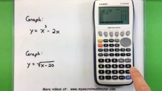 Basic Math - Graphing with a Casio fx-9750GII Calculator