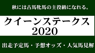 【ゼロ太郎】「クイーンステークス2020」出走予定馬・予想オッズ・人気馬見解