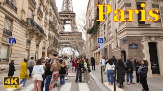 Paris, France🇫🇷 - Paris Spring 2024 - 4K HDR Walking Tour  | Paris 4K | A Walk I