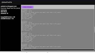 Read text file with request permission at runtime (Android example)
