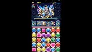 【パズドラ】降臨チャレンジ　海澪神ゼウスマーキュリーにサラスヴァティで挑戦