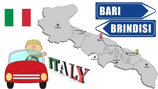 Car Driving From Bari to Brindisi - 🇮🇹 Puglia, Italy